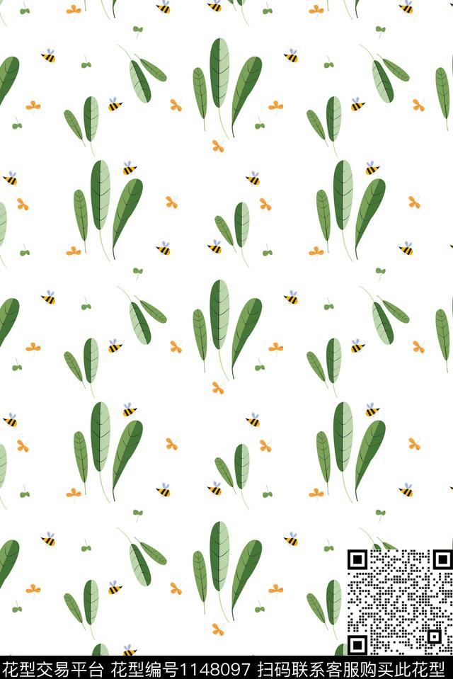 蔬菜墙纸清爽底花卉传统印花华亿平台下载（图片编号: 1148097） - 瓦栏（Walan）