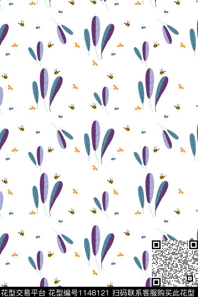 蔬菜墙纸清爽底花卉传统印花华亿平台下载（图片编号: 1148121） - 瓦栏（Walan）