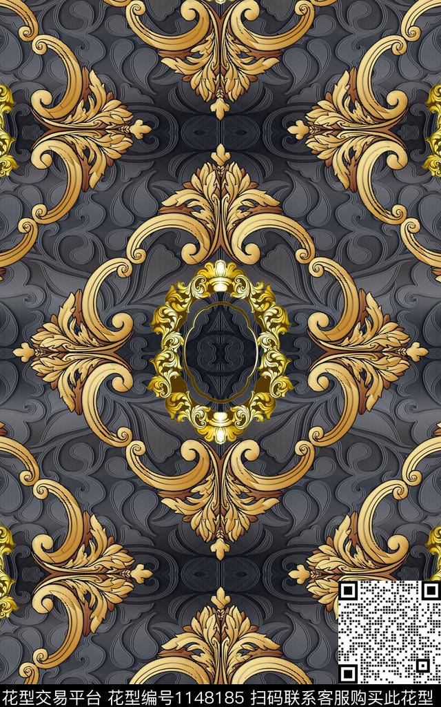 男装洋阳---男装民族风花纹数码印花华亿平台下载（图片编号: 1148185） - 瓦栏（Walan）