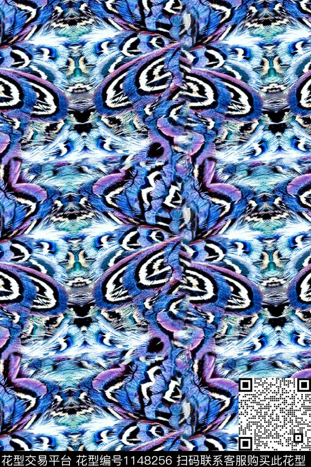 简约抽象休闲数码印花华亿平台下载（图片编号: 1148256） - 瓦栏（Walan）