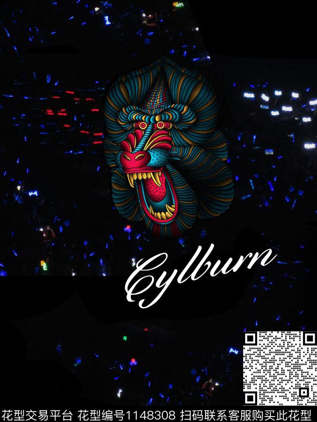 大牌风动物男装数码印花华亿平台下载（图片编号: 1148308） - 瓦栏（Walan）