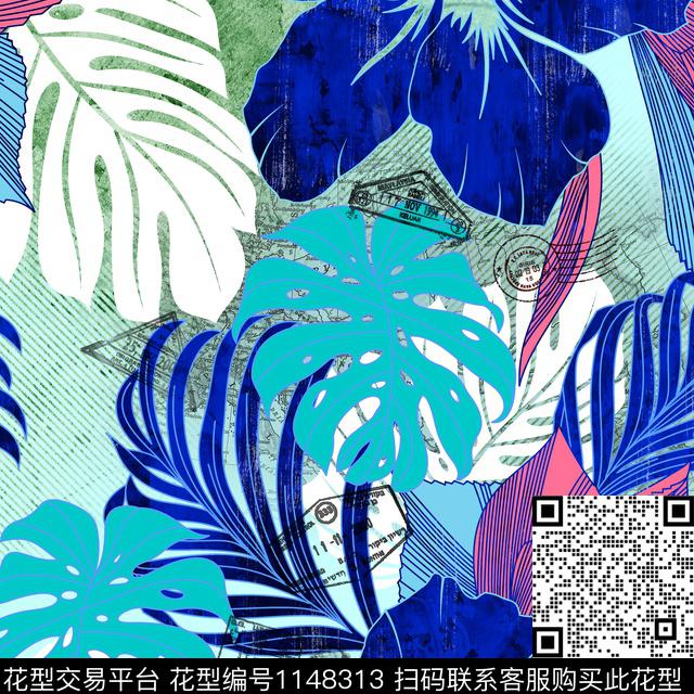 水彩热带华亿平台数码华亿平台数码印花华亿平台下载（图片编号: 1148313） - 瓦栏（Walan）