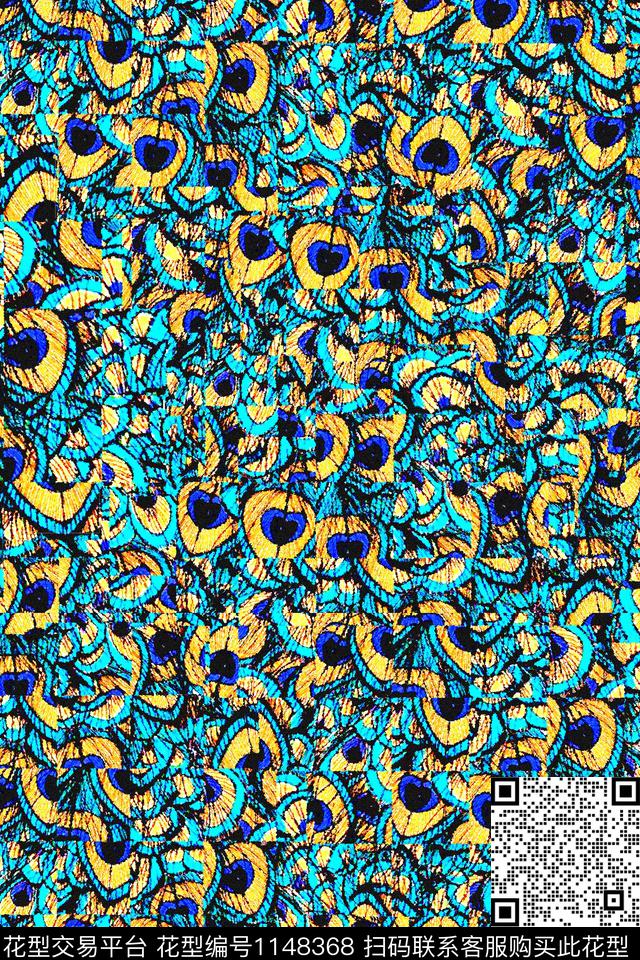 抽象大牌风休闲数码印花华亿平台下载（图片编号: 1148368） - 瓦栏（Walan）