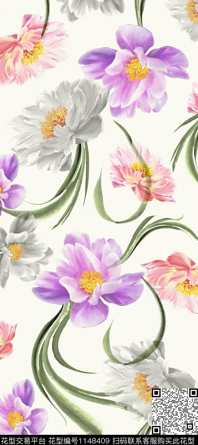 温室花卉热带华亿平台大牌风数码印花华亿平台下载（图片编号: 1148409） - 瓦栏（Walan）