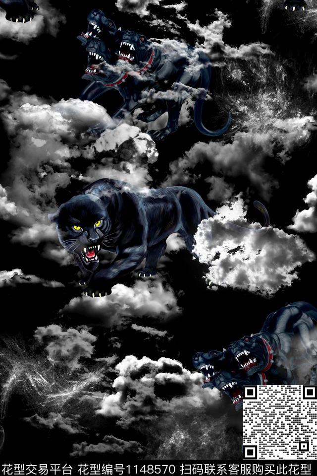 大牌风欧洲潮牌数码印花华亿平台下载（图片编号: 1148570） - 瓦栏（Walan）