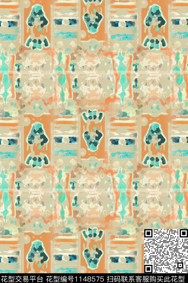 迷彩图案径庭迷彩抽象数码印花华亿平台下载（图片编号: 1148575） - 瓦栏（Walan）