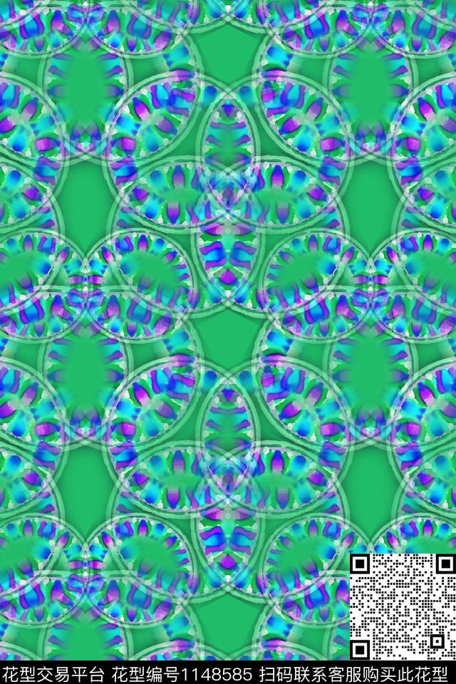 圆圈与波点迷彩图案碎碎花数码印花华亿平台下载（图片编号: 1148585） - 瓦栏（Walan）