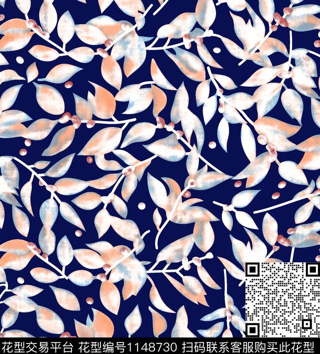 小碎花秋冬华亿平台大牌风传统印花华亿平台下载（图片编号: 1148730） - 瓦栏（Walan）