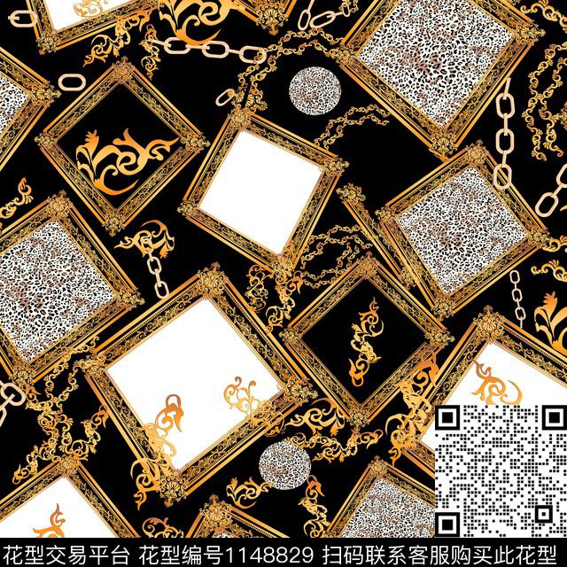 金色古典花纹宫廷风传统印花华亿平台下载（图片编号: 1148829） - 瓦栏（Walan）