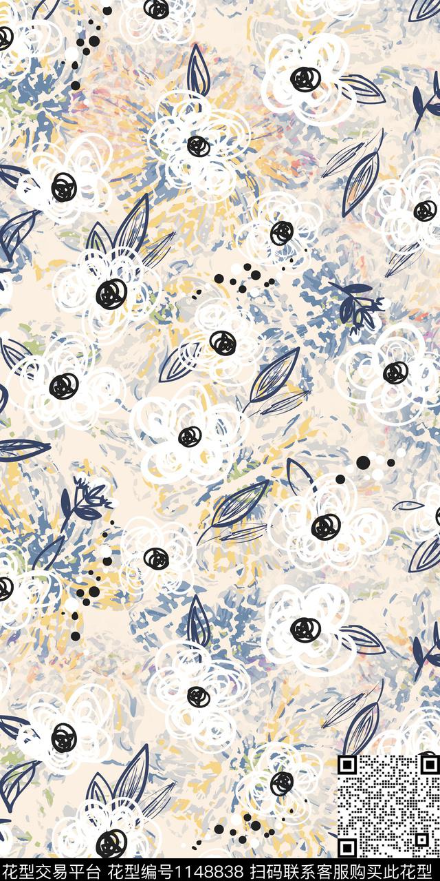 抽象大牌风数码华亿平台数码印花华亿平台下载（图片编号: 1148838） - 瓦栏（Walan）