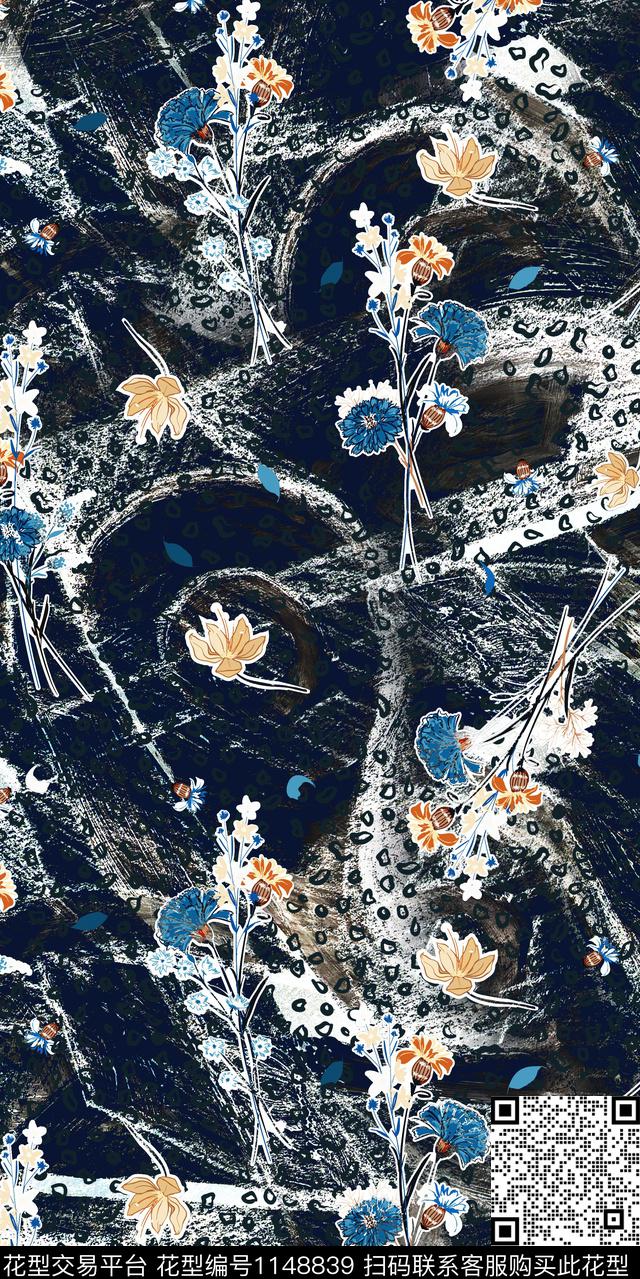 抽象大牌风数码华亿平台数码印花华亿平台下载（图片编号: 1148839） - 瓦栏（Walan）