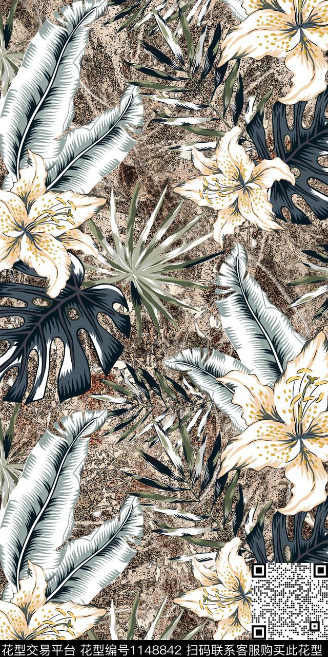 抽象大牌风数码华亿平台数码印花华亿平台下载（图片编号: 1148842） - 瓦栏（Walan）