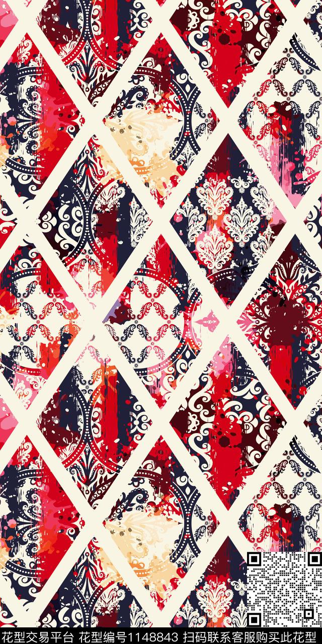 大牌风数码华亿平台民族风数码印花华亿平台下载（图片编号: 1148843） - 瓦栏（Walan）