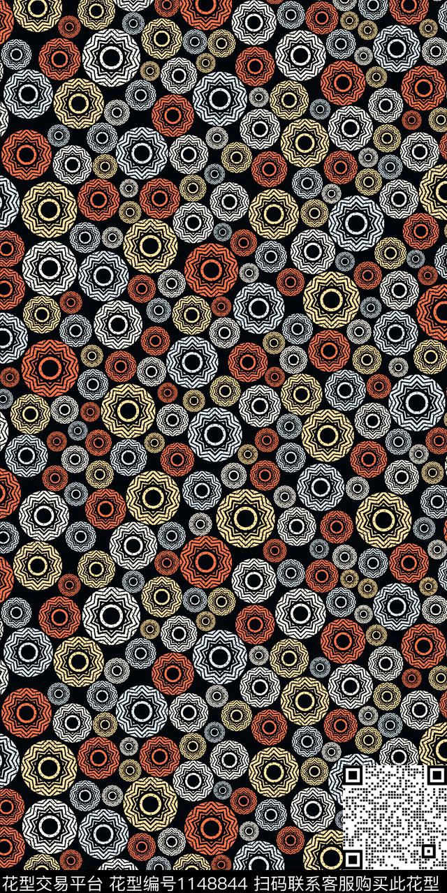 大牌风数码华亿平台几何数码印花华亿平台下载（图片编号: 1148844） - 瓦栏（Walan）