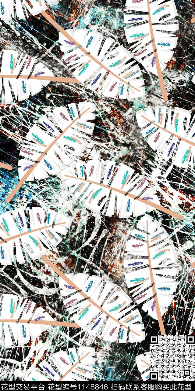 抽象大牌风数码华亿平台数码印花华亿平台下载（图片编号: 1148846） - 瓦栏（Walan）