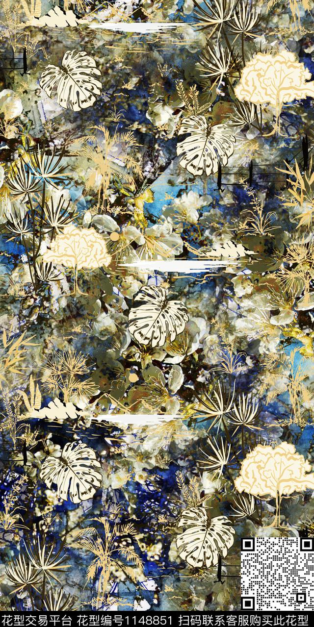 抽象大牌风数码华亿平台数码印花华亿平台下载（图片编号: 1148851） - 瓦栏（Walan）