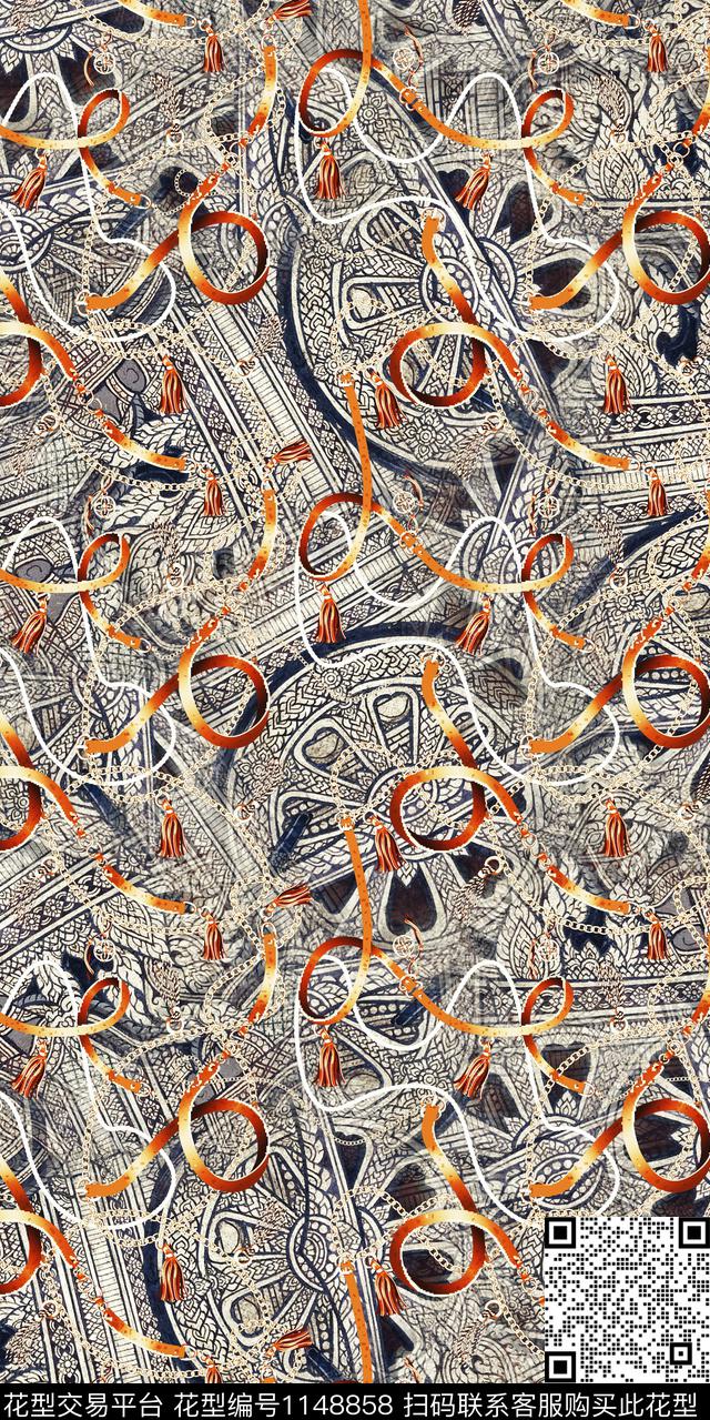 抽象大牌风数码华亿平台数码印花华亿平台下载（图片编号: 1148858） - 瓦栏（Walan）