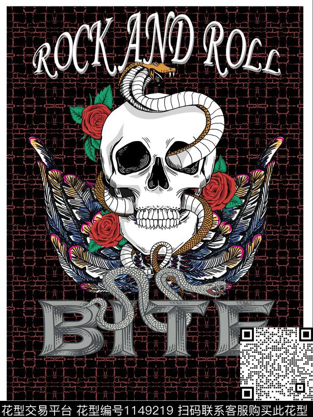 卫衣时尚骷髅传统印花华亿平台下载（图片编号: 1149219） - 瓦栏（Walan）