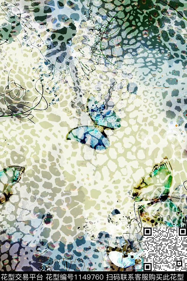 女装大牌风豹纹传统印花华亿平台下载（图片编号: 1149760） - 瓦栏（Walan）