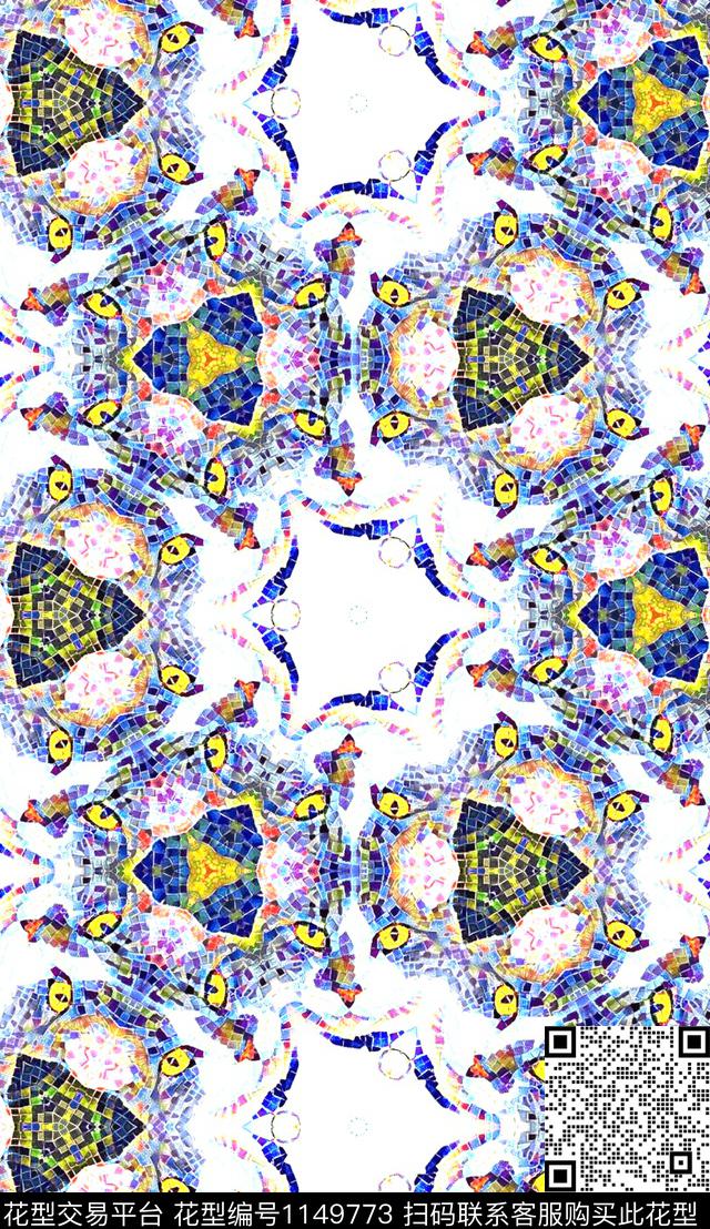 大牌风猫休闲数码印花华亿平台下载（图片编号: 1149773） - 瓦栏（Walan）