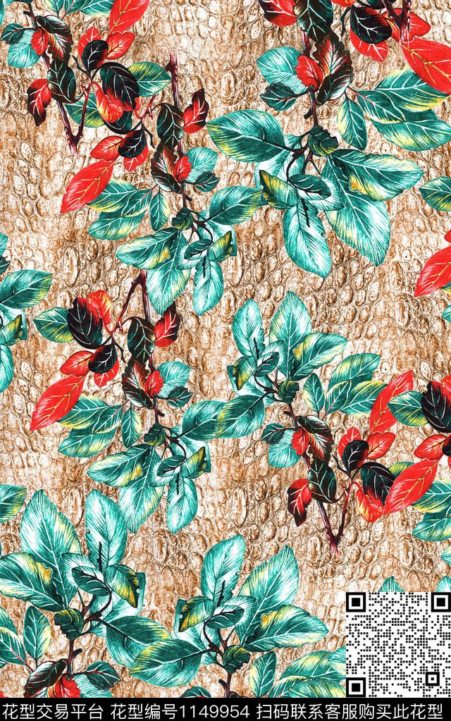 肌理数码华亿平台花卉数码印花华亿平台下载（图片编号: 1149954） - 瓦栏（Walan）