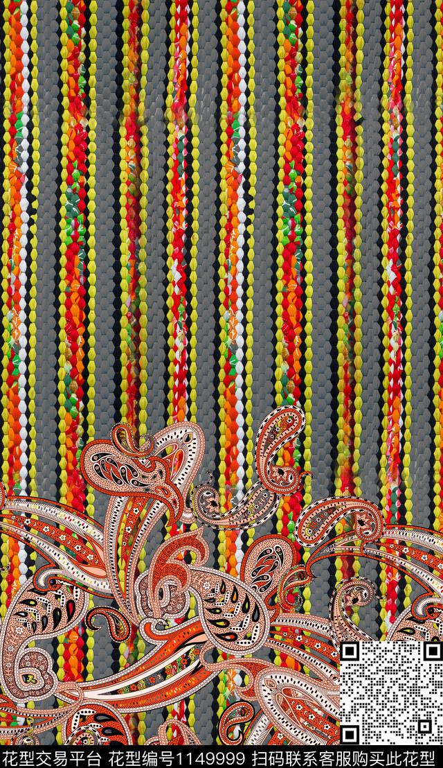 佩斯利数码华亿平台中老年数码印花华亿平台下载（图片编号: 1149999） - 瓦栏（Walan）