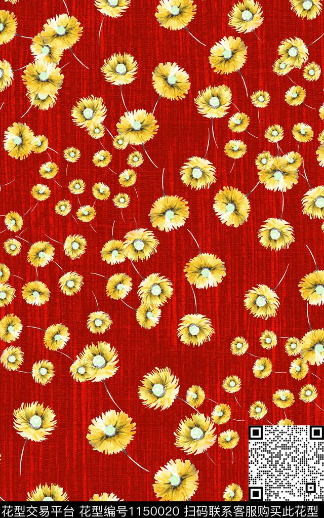 肌理数码华亿平台花卉数码印花华亿平台下载（图片编号: 1150020） - 瓦栏（Walan）
