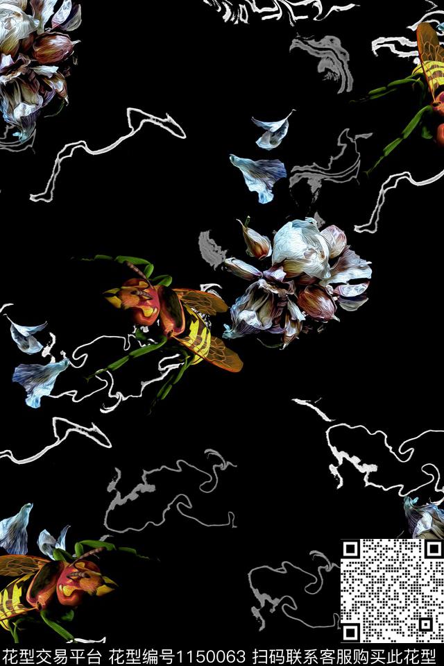 欧洲潮牌大牌风数码印花华亿平台下载（图片编号: 1150063） - 瓦栏（Walan）