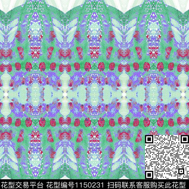 定位花数码华亿平台几何数码印花华亿平台下载（图片编号: 1150231） - 瓦栏（Walan）