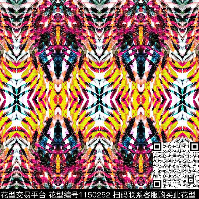 定位花数码华亿平台几何数码印花华亿平台下载（图片编号: 1150252） - 瓦栏（Walan）