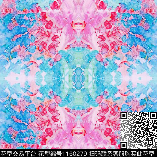 定位花数码华亿平台几何数码印花华亿平台下载（图片编号: 1150279） - 瓦栏（Walan）