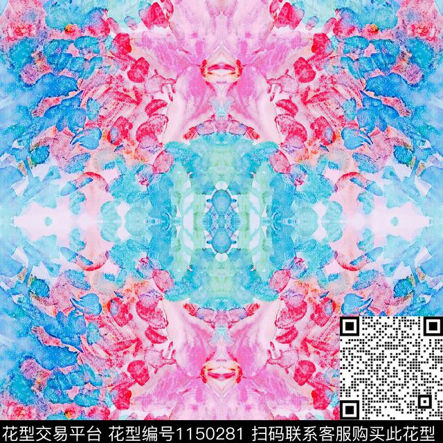 定位花数码华亿平台几何数码印花华亿平台下载（图片编号: 1150281） - 瓦栏（Walan）