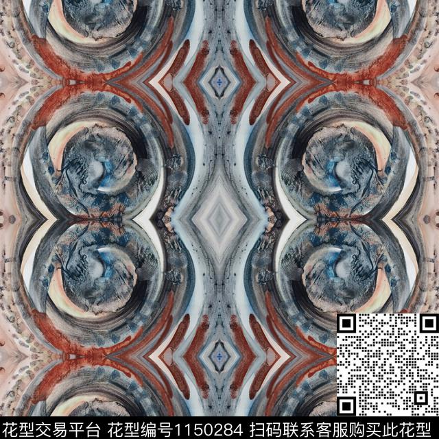 定位花数码华亿平台几何数码印花华亿平台下载（图片编号: 1150284） - 瓦栏（Walan）