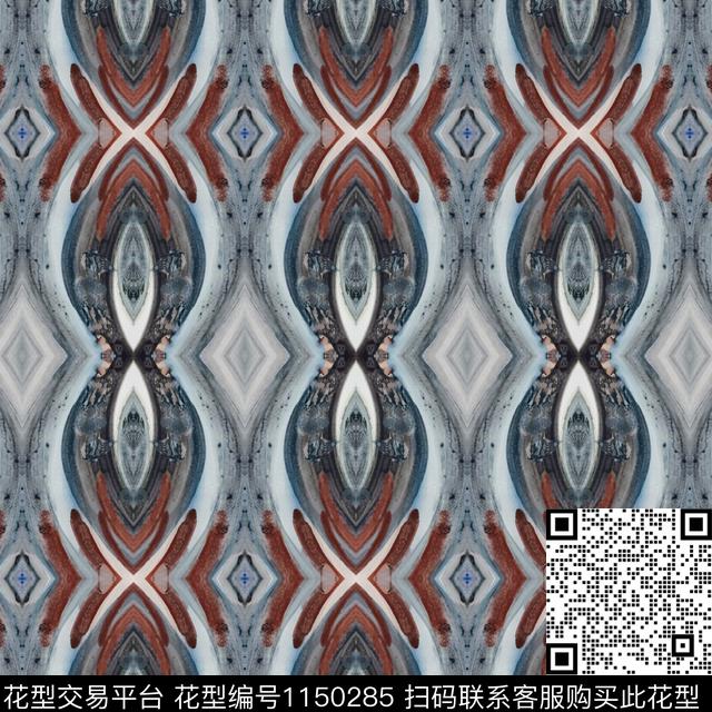 定位花数码华亿平台几何数码印花华亿平台下载（图片编号: 1150285） - 瓦栏（Walan）