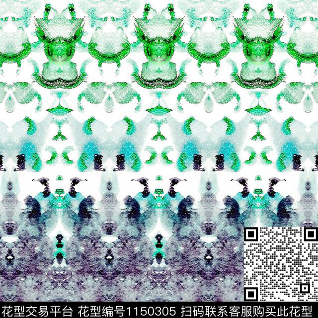 定位花数码华亿平台几何数码印花华亿平台下载（图片编号: 1150305） - 瓦栏（Walan）