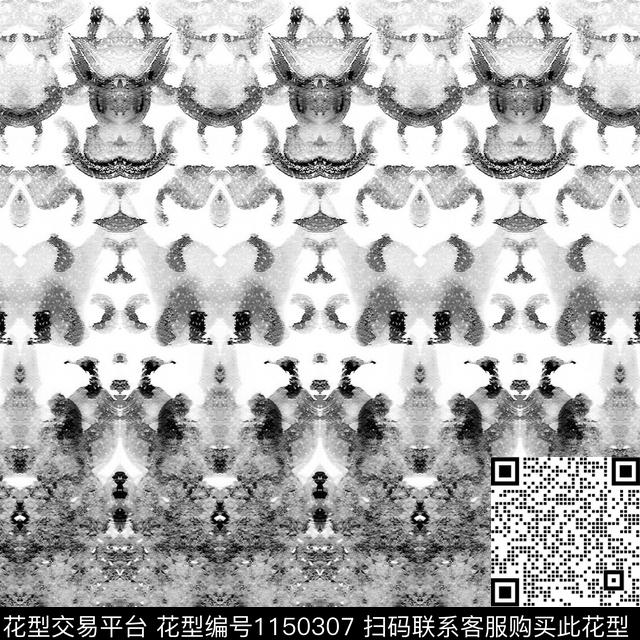 定位花数码华亿平台几何数码印花华亿平台下载（图片编号: 1150307） - 瓦栏（Walan）