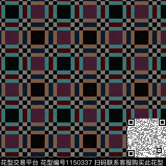 条纹格子骷髅数码印花华亿平台下载（图片编号: 1150337） - 瓦栏（Walan）