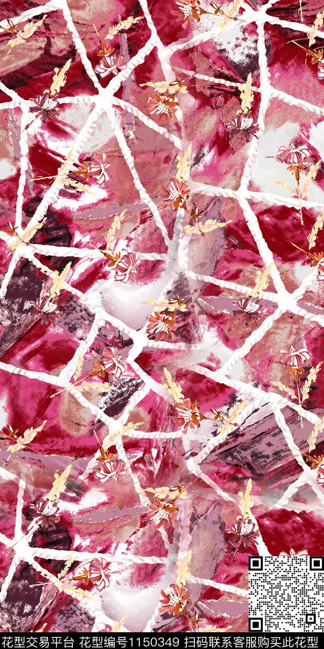 抽象大牌风数码华亿平台数码印花华亿平台下载（图片编号: 1150349） - 瓦栏（Walan）