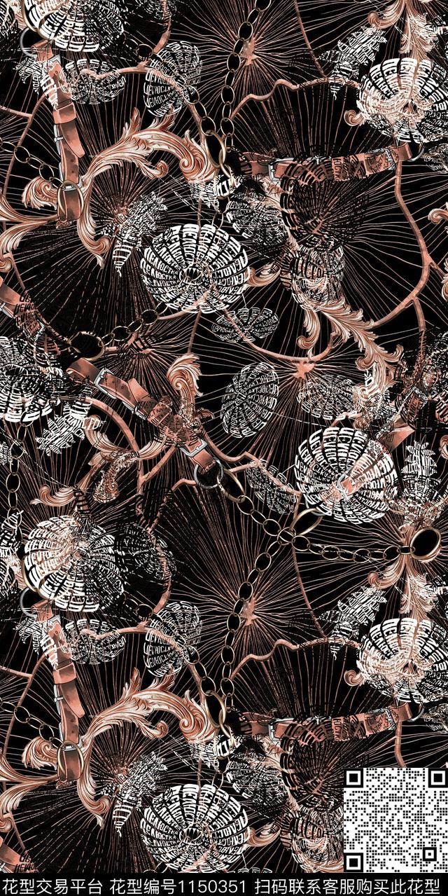 抽象大牌风数码华亿平台数码印花华亿平台下载（图片编号: 1150351） - 瓦栏（Walan）