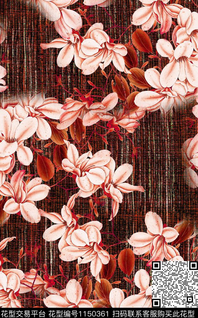 数码华亿平台花卉中老年数码印花华亿平台下载（图片编号: 1150361） - 瓦栏（Walan）