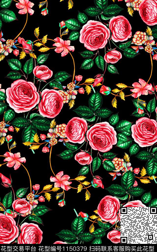 数码华亿平台花卉中老年数码印花华亿平台下载（图片编号: 1150379） - 瓦栏（Walan）