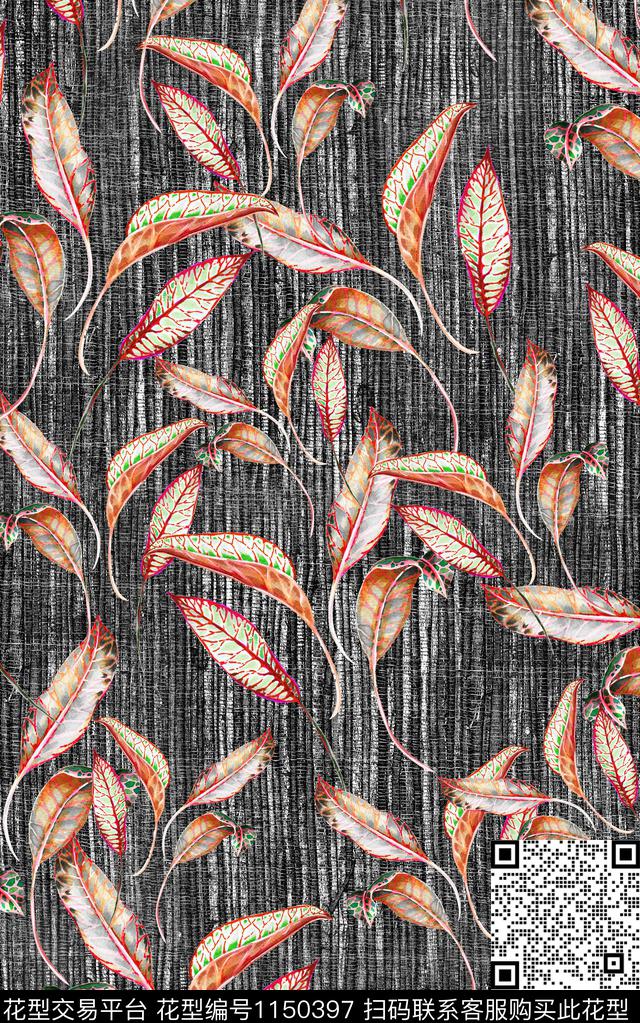 肌理花卉中老年数码印花华亿平台下载（图片编号: 1150397） - 瓦栏（Walan）