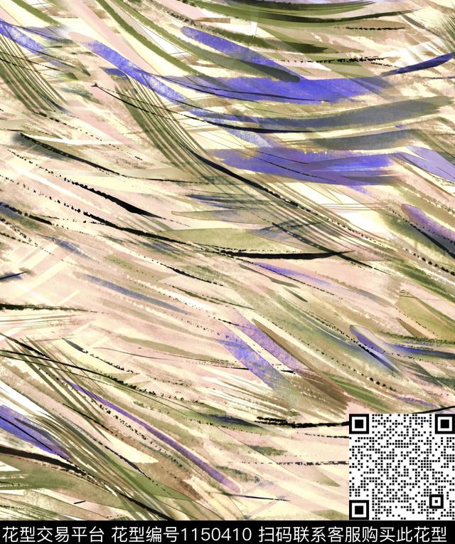 抽象女装线条画数码印花华亿平台下载（图片编号: 1150410） - 瓦栏（Walan）