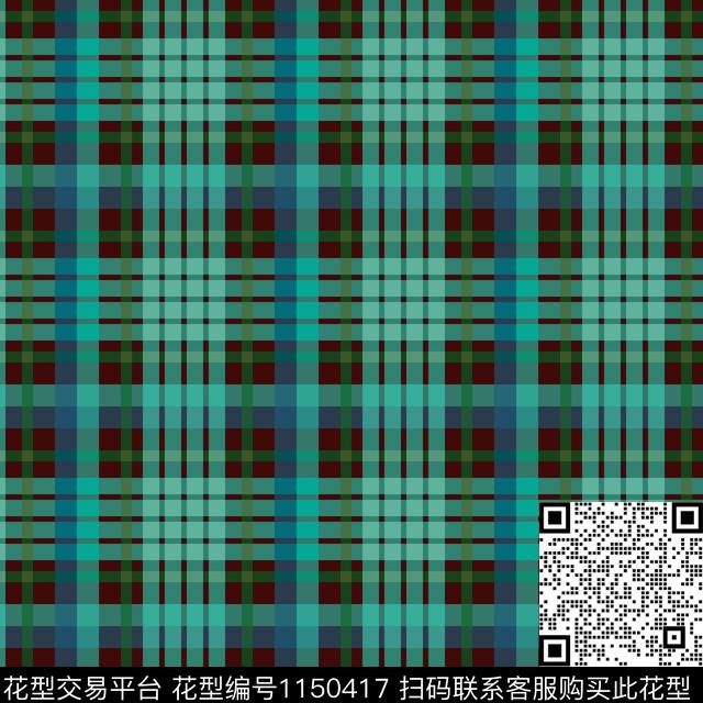 女装格子羊毛衫数码印花华亿平台下载（图片编号: 1150417） - 瓦栏（Walan）