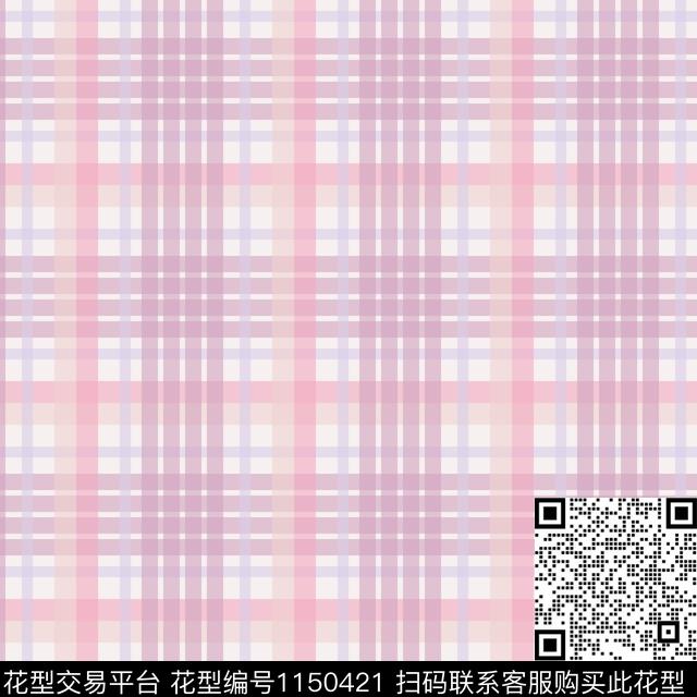 女装格子羊毛衫数码印花华亿平台下载（图片编号: 1150421） - 瓦栏（Walan）