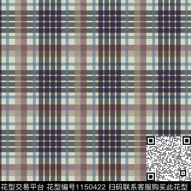 女装格子羊毛衫数码印花华亿平台下载（图片编号: 1150422） - 瓦栏（Walan）