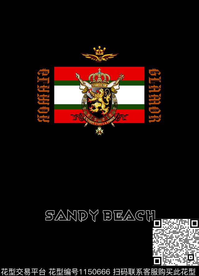 金属狮子条纹数码印花华亿平台下载（图片编号: 1150666） - 瓦栏（Walan）