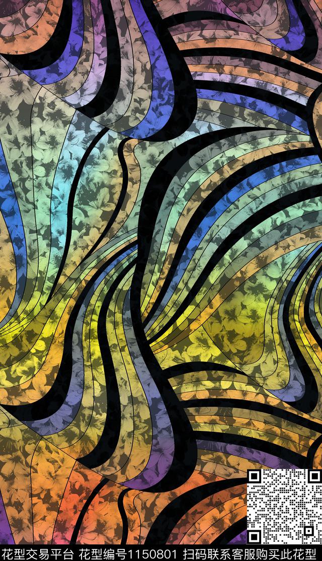 抽象女装大牌风传统印花华亿平台下载（图片编号: 1150801） - 瓦栏（Walan）