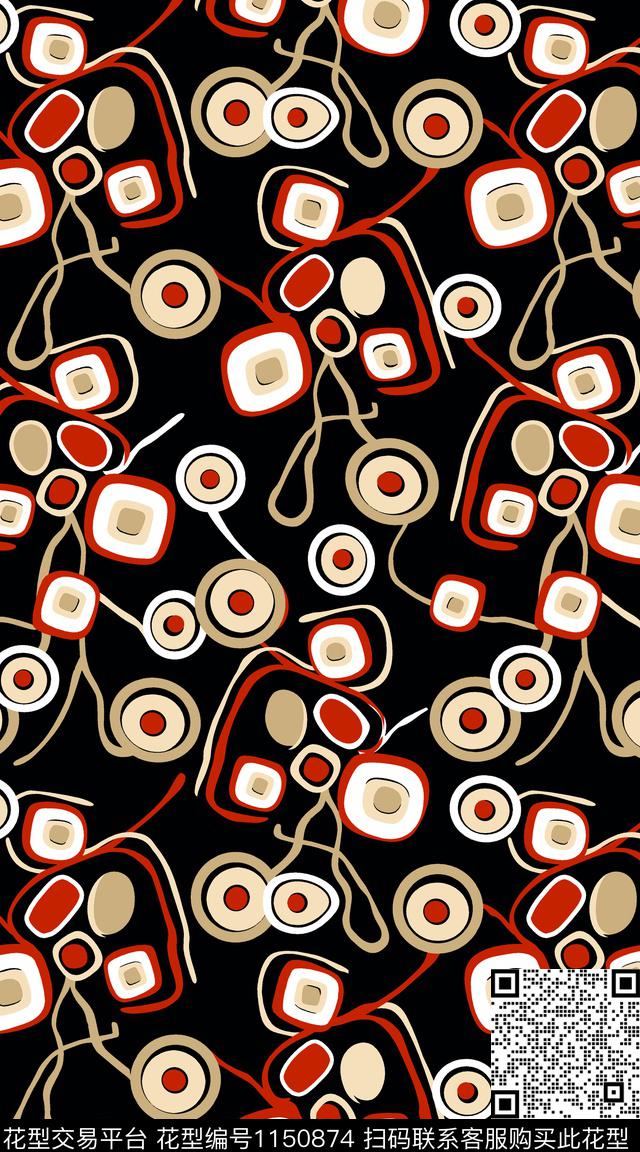 抽象大牌风数码华亿平台数码印花华亿平台下载（图片编号: 1150874） - 瓦栏（Walan）