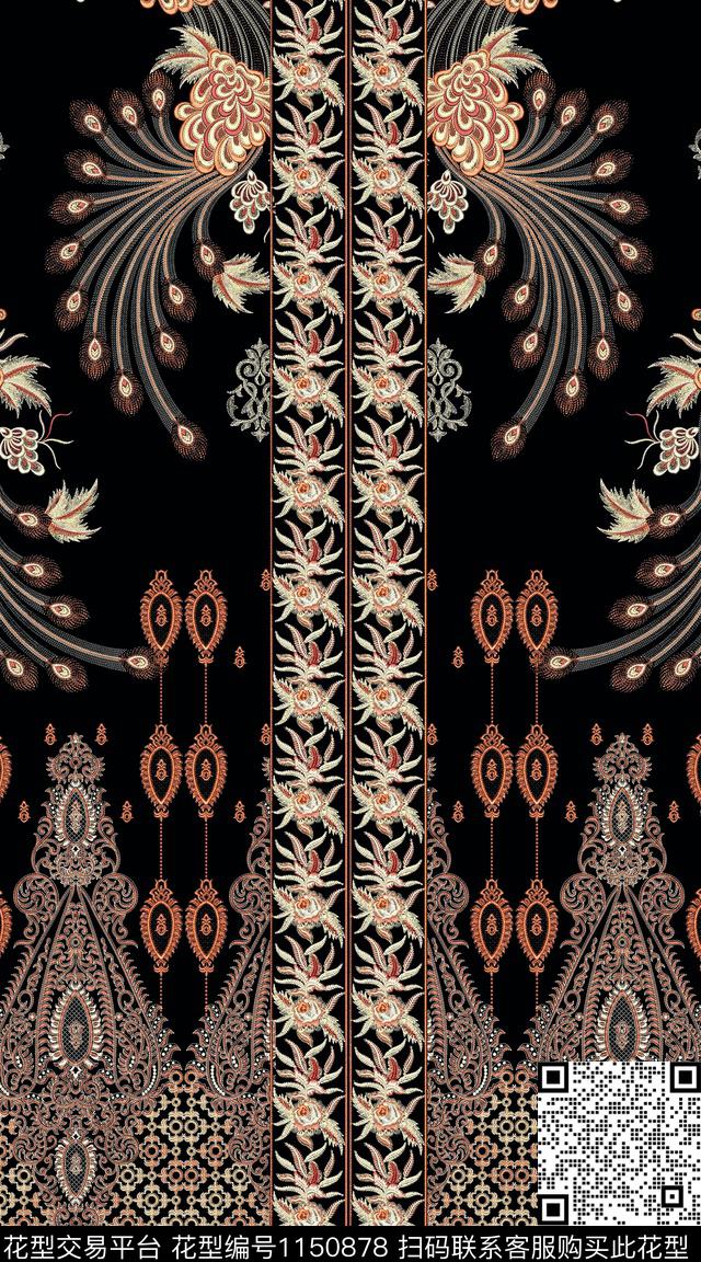 抽象大牌风数码华亿平台数码印花华亿平台下载（图片编号: 1150878） - 瓦栏（Walan）